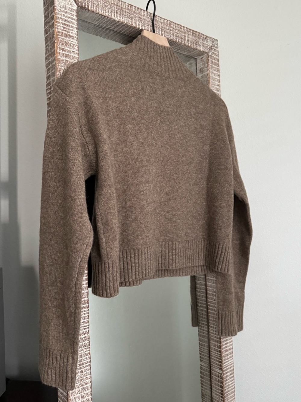 Sezane Elena Jumper in Dark Taupe - Picture 4 of 10